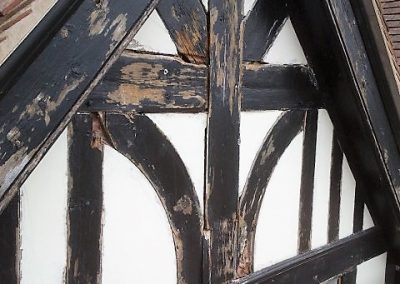 repainting timber frame