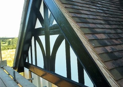 repainting timber frame