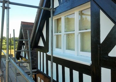 repainting timber frame