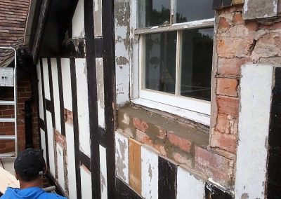 repainting timber frame