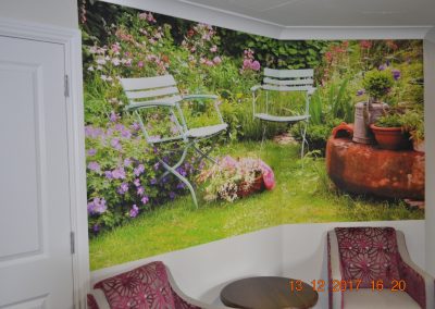 garden image feature wall