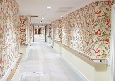 residential hallway wallpaper