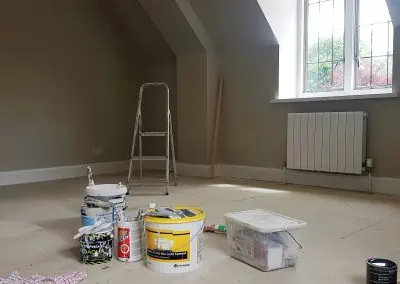 painting loft room