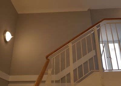 Freshly painted staircase