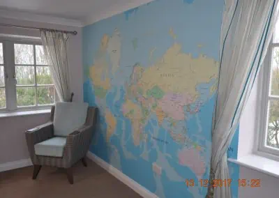 finishing world map wallpaper